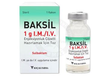 BAKSIL 1 G I.M./I.V. ENJEKSIYONLUK COZELTI HAZIRLAMAK ICIN TOZ (1 FLAKON)